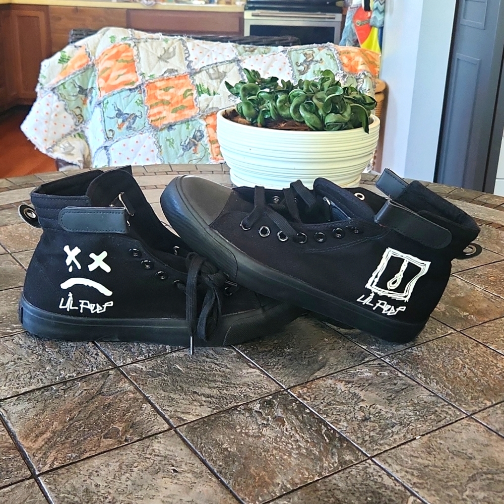 FEI YAO Lil Peep High-Top Canvas Shoes Sneakers Size 43EU